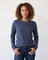 BELLA + CANVA Heather CVC Long Sleeve Crewneck T-Shirt for Layering Style & Custom Print Essential Tee